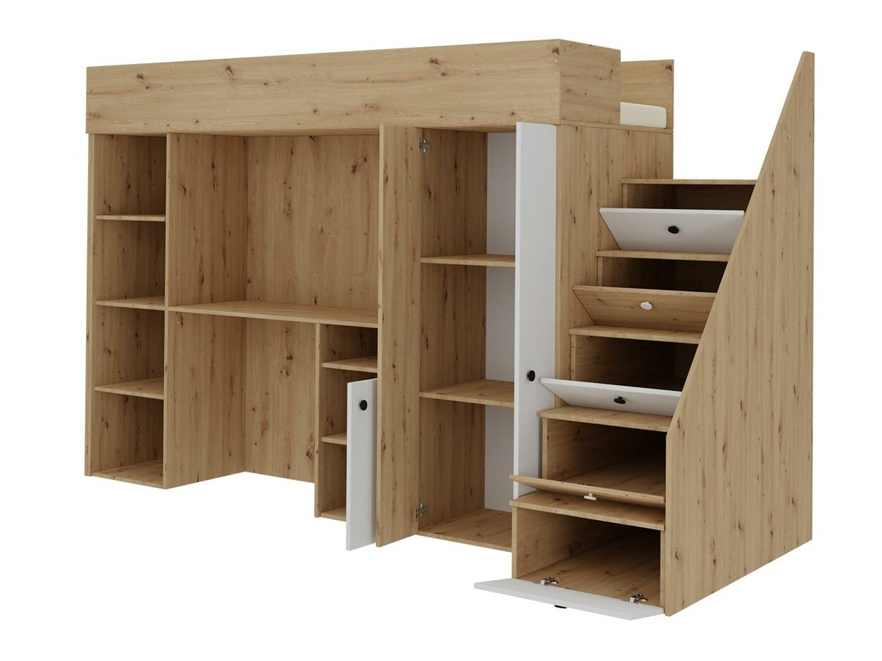 Galériaágy Hartford 362 (Artisan tölgy + Fekete)