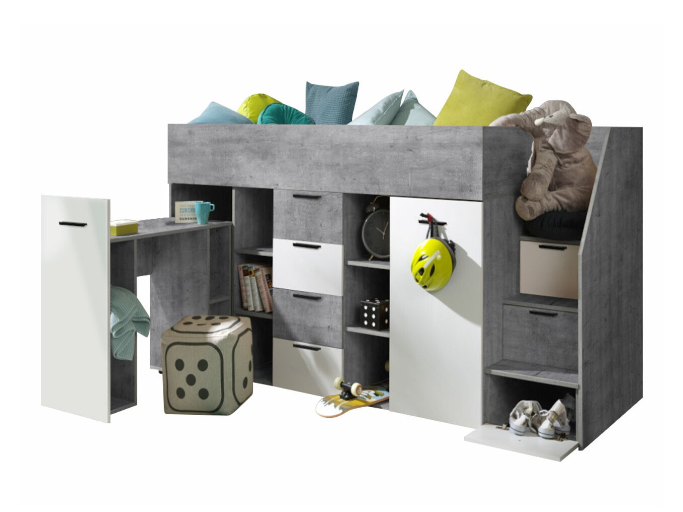 Galériaágy Hartford 364 (Beton + Fehér)