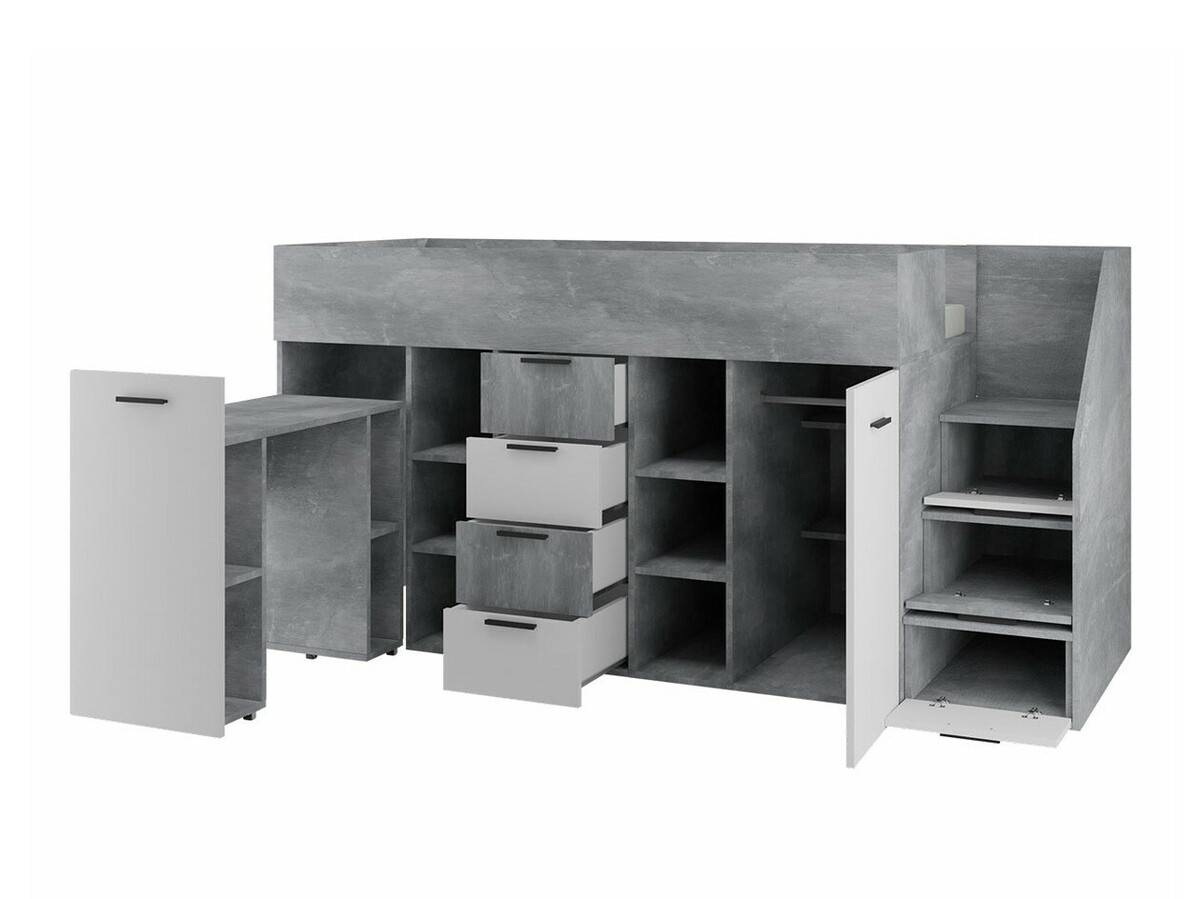 Galériaágy Hartford 364 (Beton + Wotan tölgy)