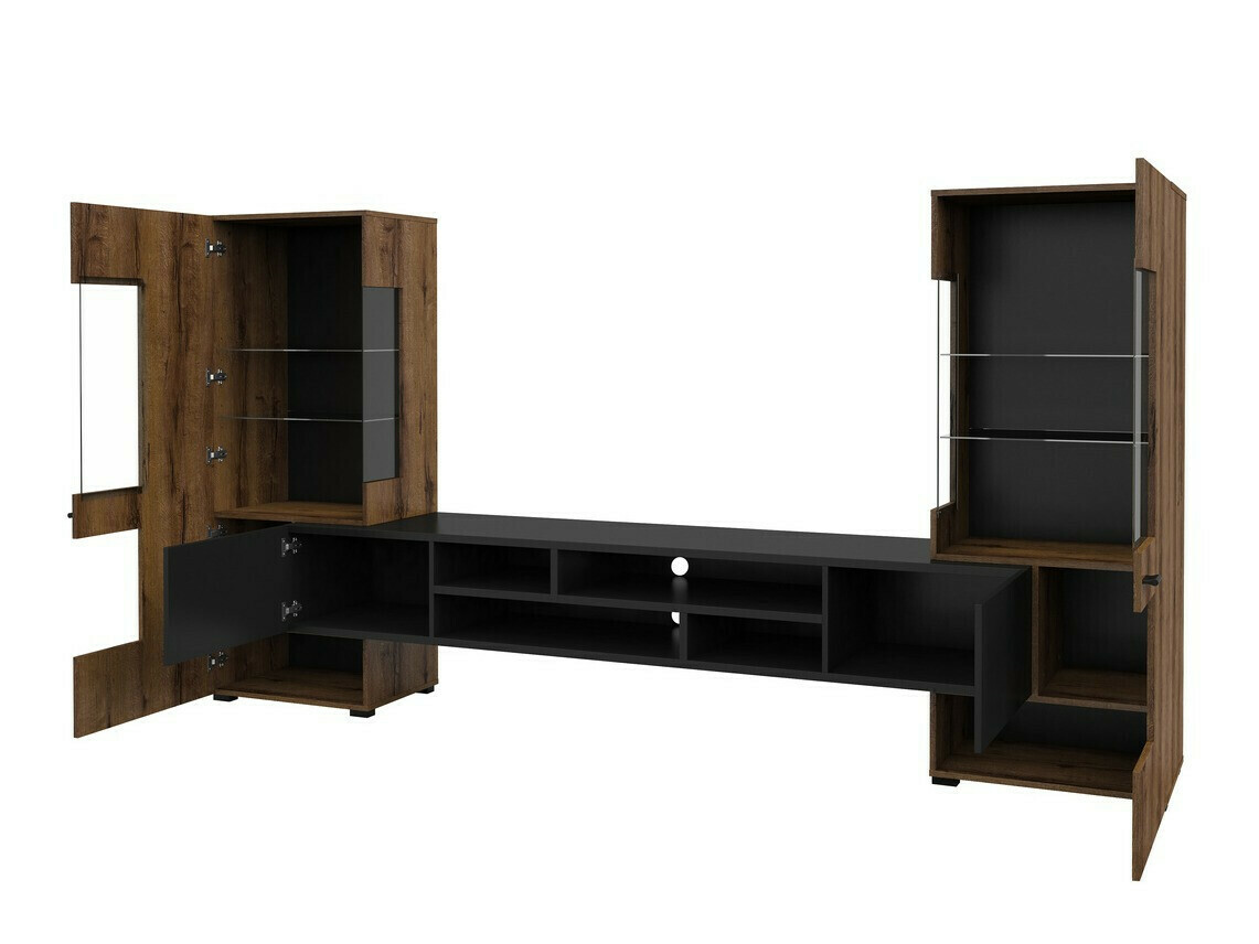 Nappali szett Mondalo 105 (Monastery tölgy + Matt fekete)