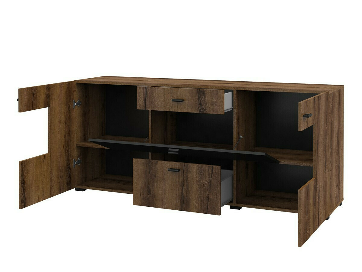 Nappali szett Mondalo 105 (Monastery tölgy + Matt fekete)