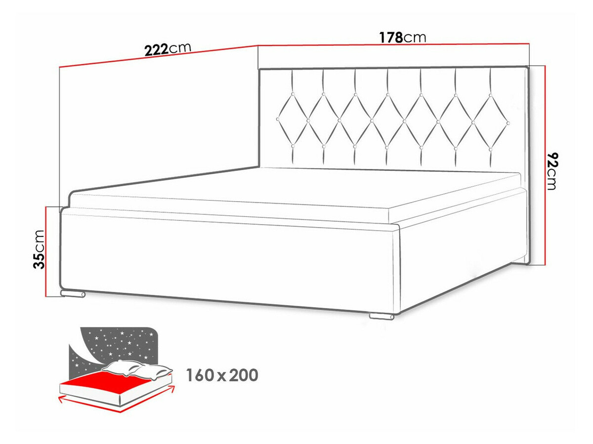 Ágy Baltimore 160 (Mikrofaza 20)