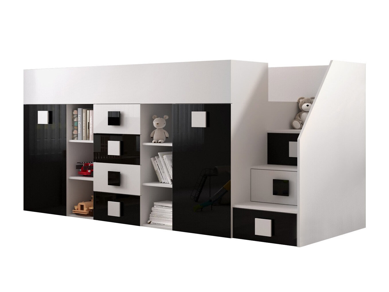 Galériaágy Hartford 366 (Fehér + Fényes fekete + Fényes fehér)