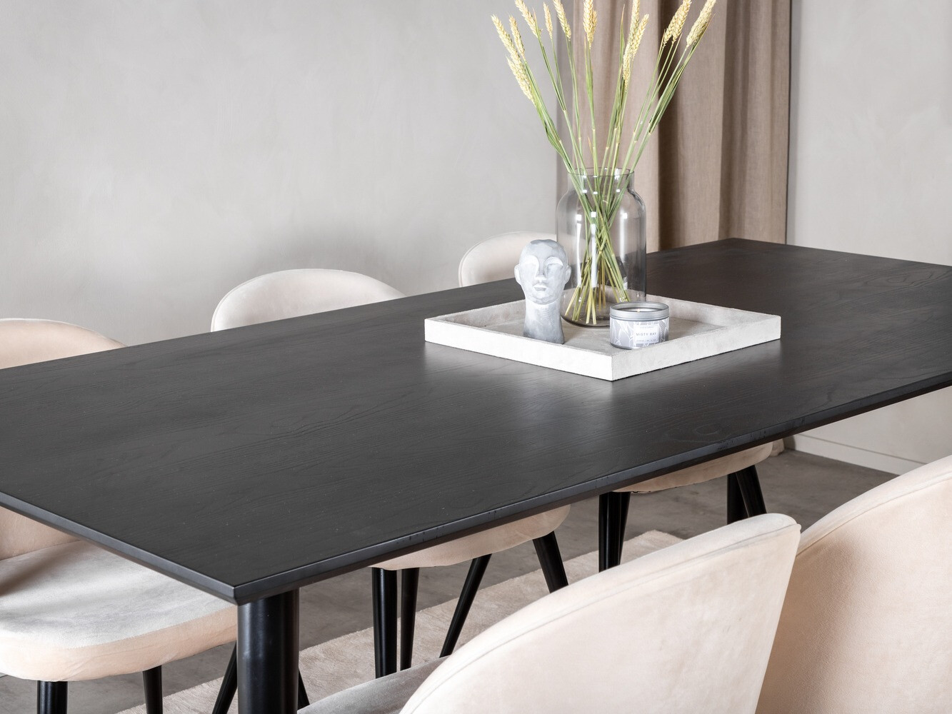 Étkezőgarnitúra Dallas 1335 (Bézs + Fekete)