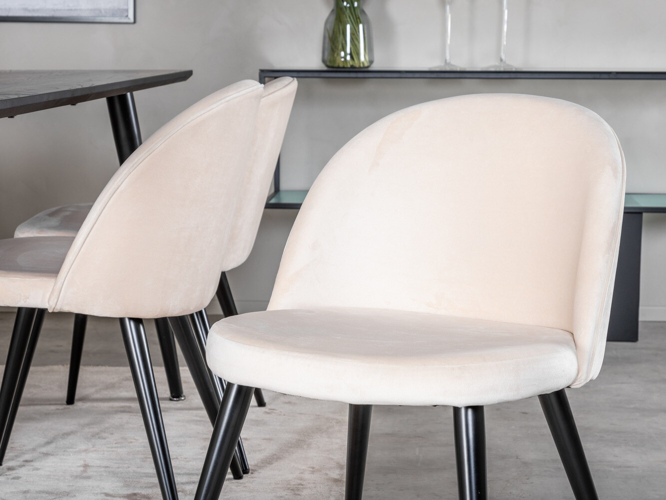 Étkezőgarnitúra Dallas 1335 (Bézs + Fekete)