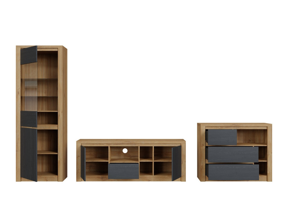 Nappali szett Boston 650 (Fekete tölgy + Tölgy)