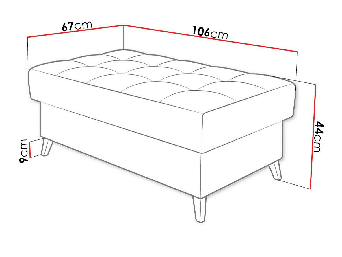 Kárpitozott pad Comfivo Agnus (Sorriso 22)