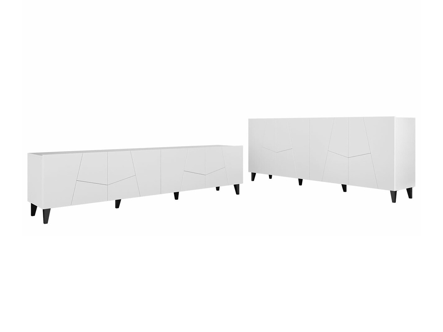 Nappali szett Charlotte 182 (Fehér + Fekete)