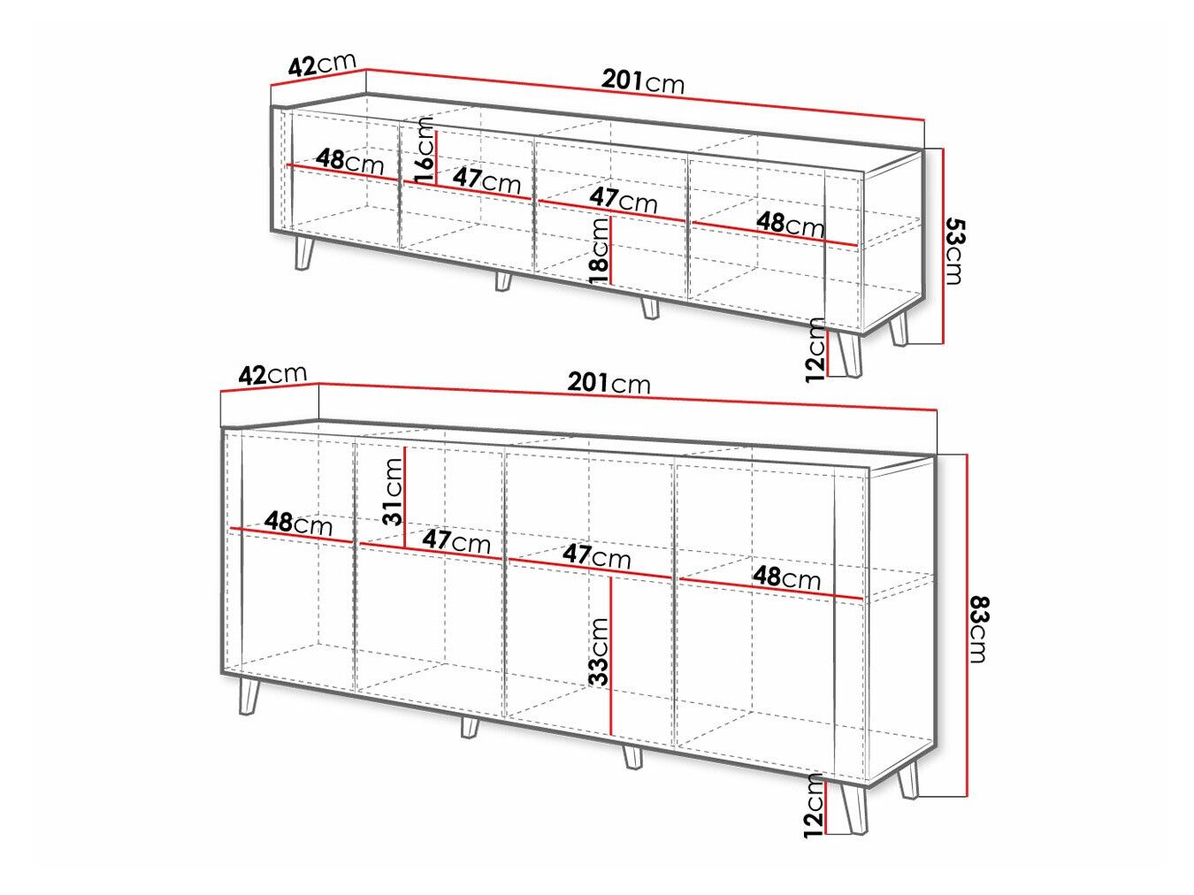 Nappali szett Charlotte 185 (Fehér + Craft tölgy)