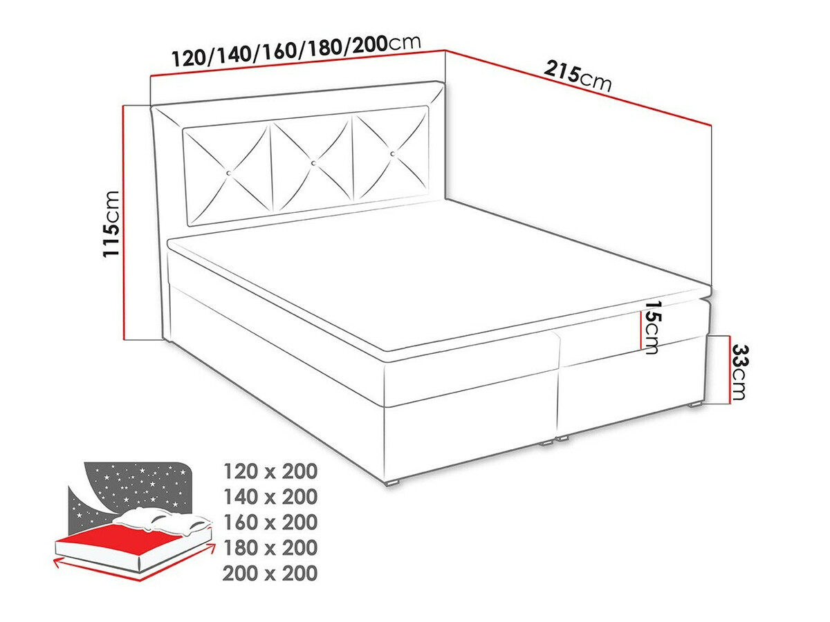 Kontinentális ágy Pomona 113 (Victoria 14 867)