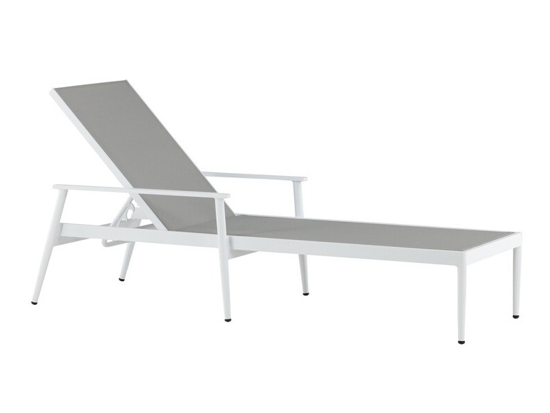 Kerti napozóágy Dallas 3123 (Szürke + Fehér)