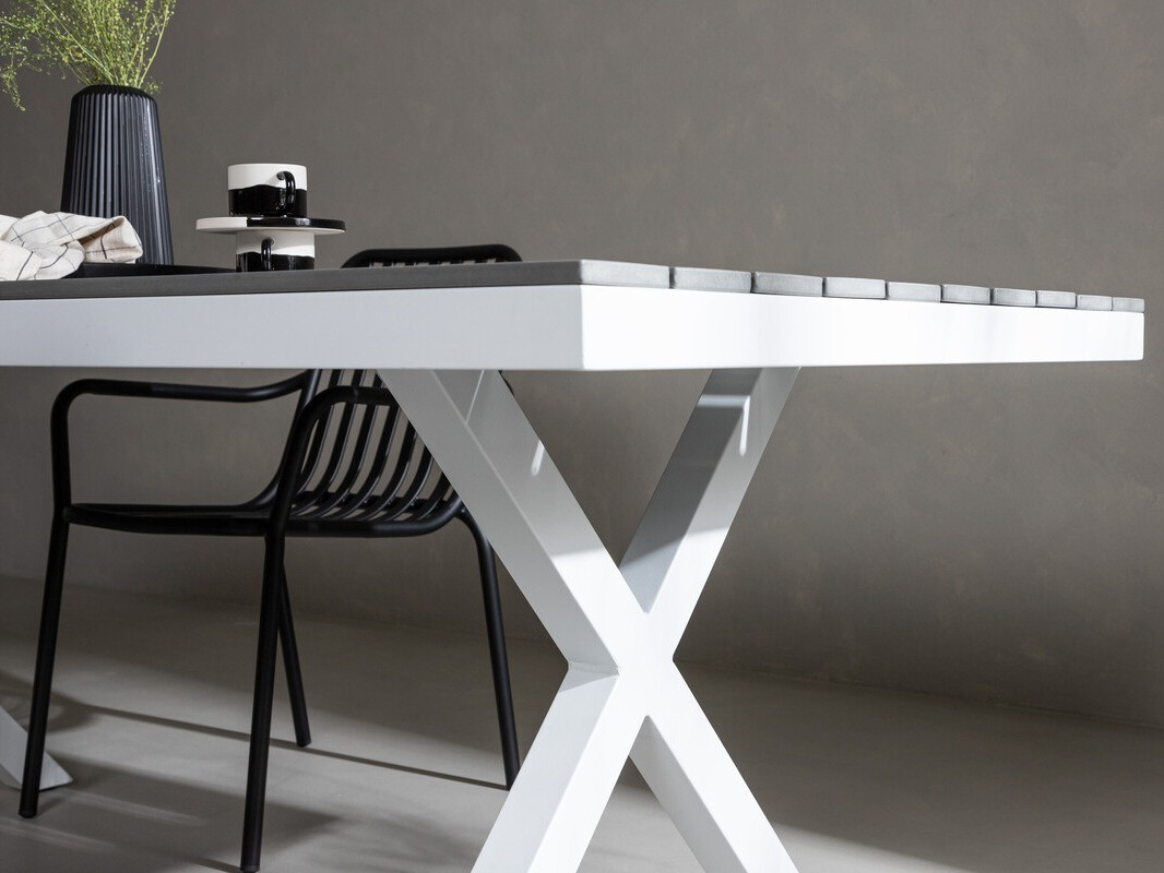 Kerti asztal Dallas 3392 (Szürke + Fehér)