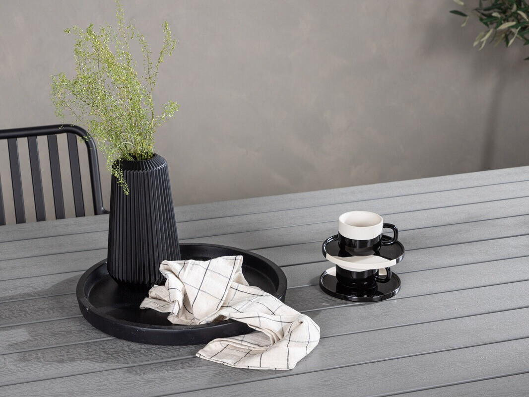 Kerti asztal Dallas 3392 (Szürke + Fehér)