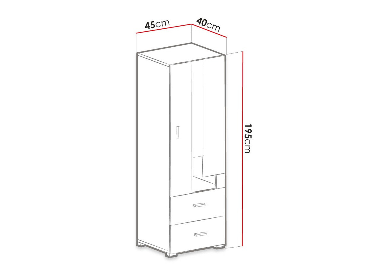 Könyvespolc Omaha D130 (Fehérített fenyő + Lila)