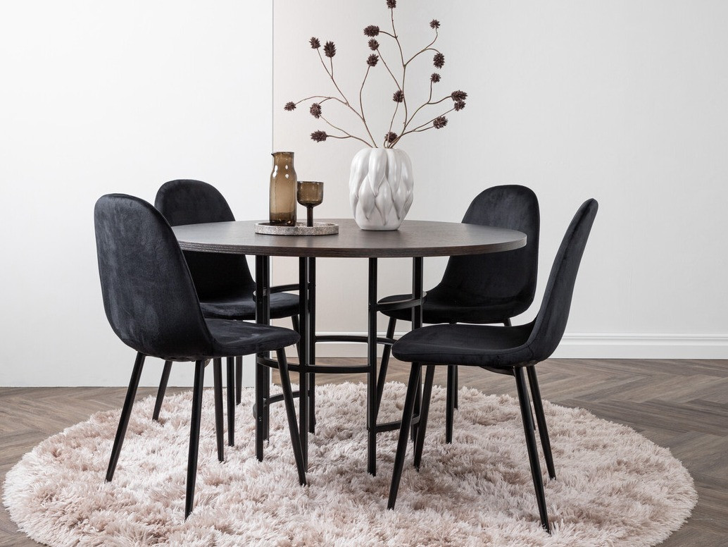 Étkezőgarnitúra Dallas 3446 (Fekete)