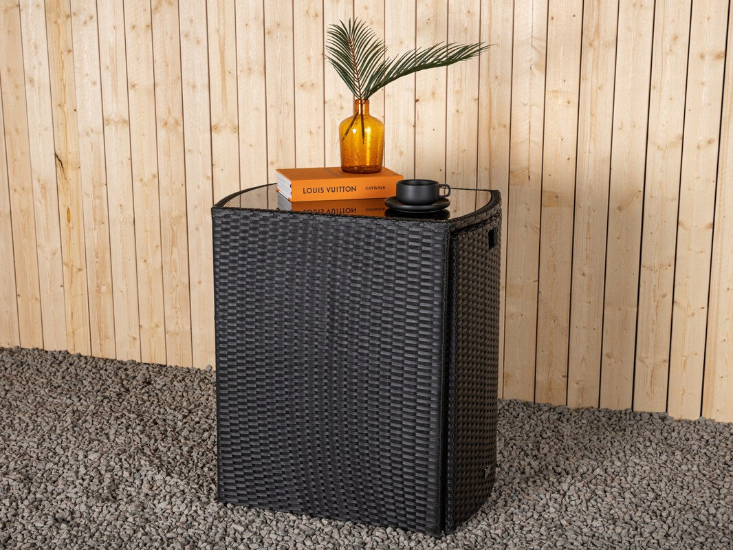 Erkélybútor-készlet Dallas 3458 (Fekete)