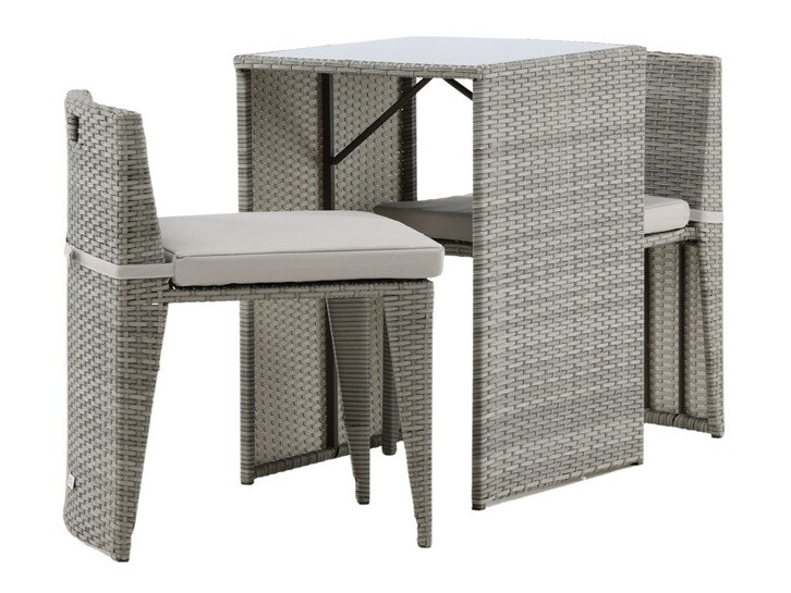 Erkélybútor-készlet Dallas 3458 (Szürke)