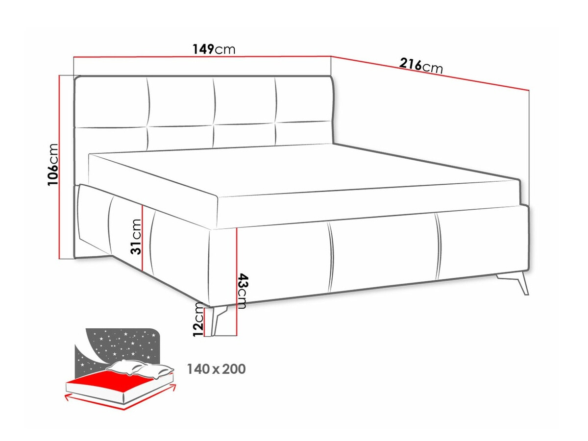 Ágy ComfiDream 172 (Fresh 32)