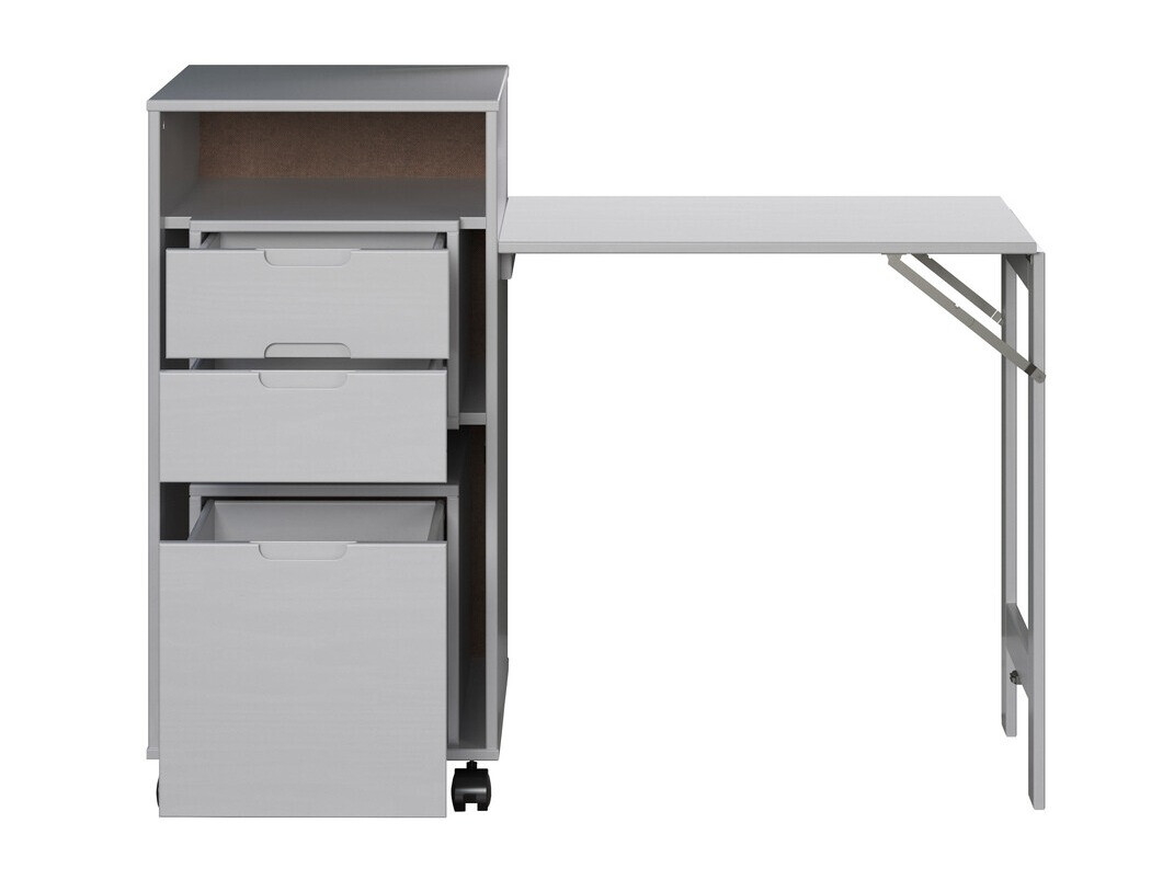 Íróasztal Indianapolis 122 (Fehérített fenyő + Mézes tölgy)