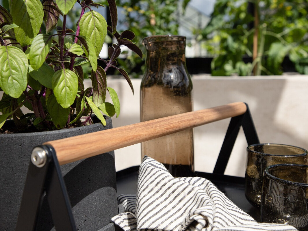 Kerti dohányzóasztal Dallas 3467 (Fekete)