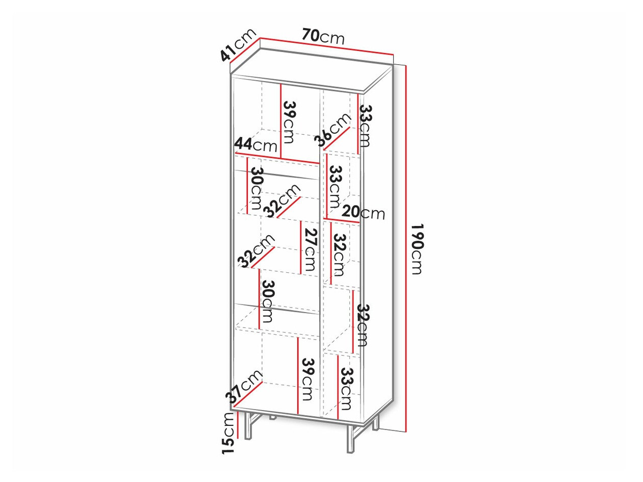 Könyvespolc Providence S106