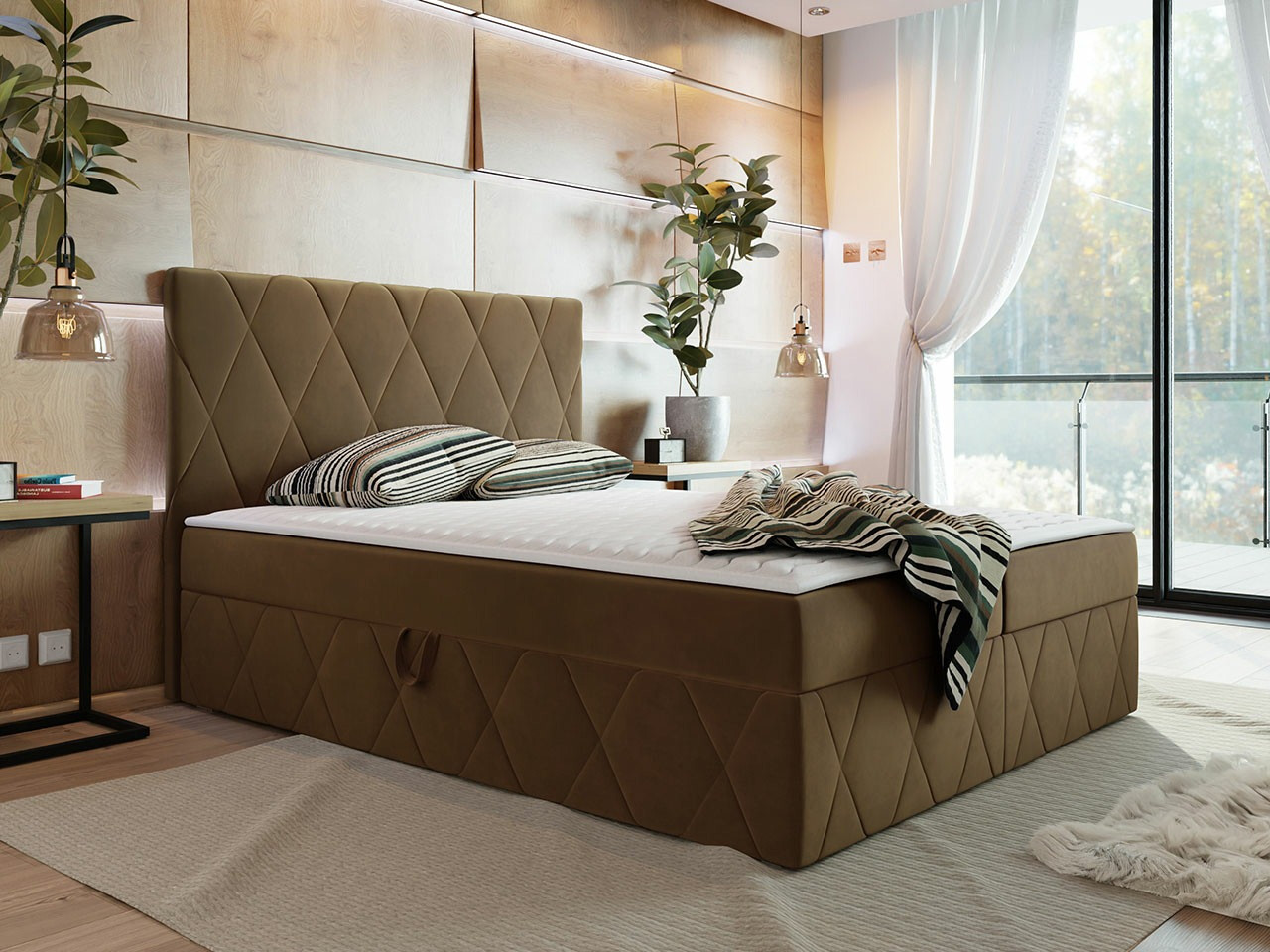 Kontinentális ágy Comfivo 225 (Magic Velvet 2299)