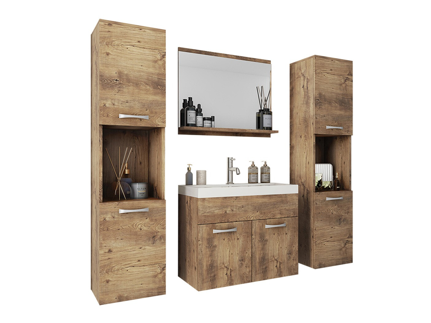 Fürdőszobai garnitúra Sarasota 123 (Dió)