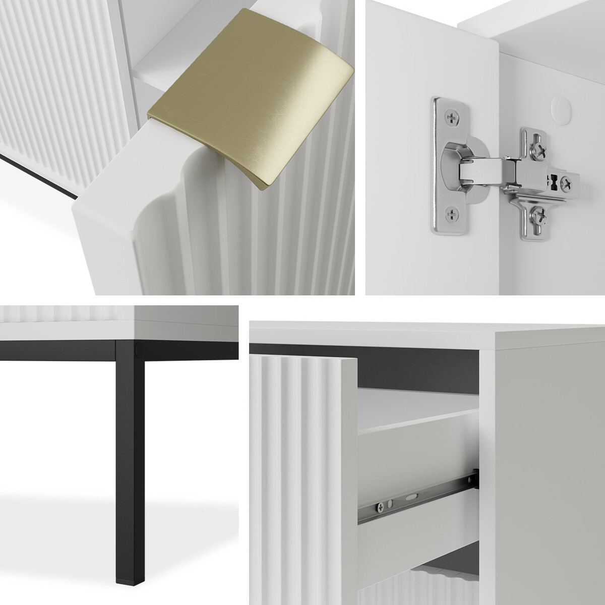 TV-állvány Lima L103 (Szürke + Fekete)