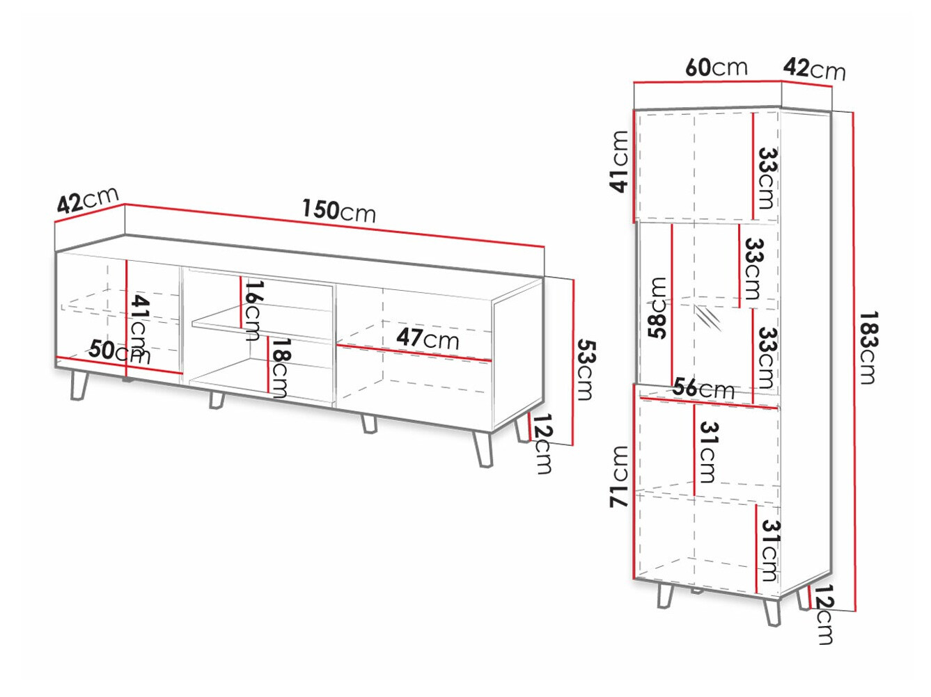 Nappali szett Levmari 110 (Fekete)
