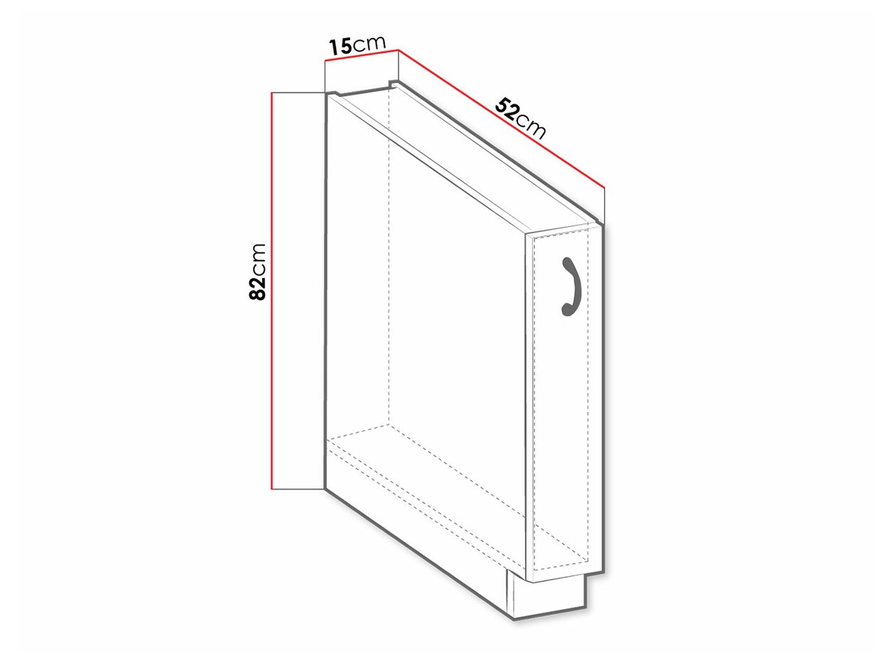 Moduláris szekrény kihúzható fiókkal Retro Grey 101