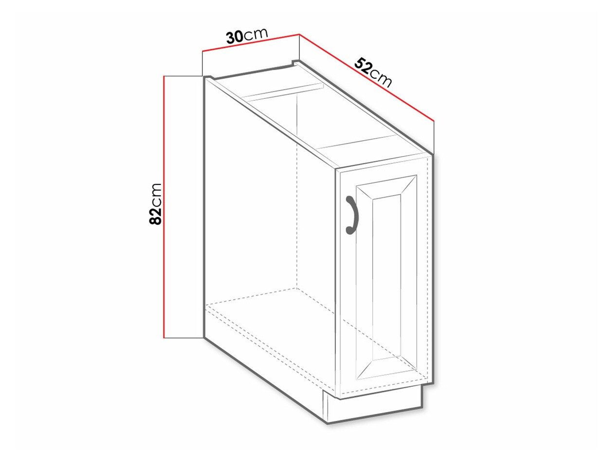 Moduláris szekrény kihúzható fiókkal Retro White 102