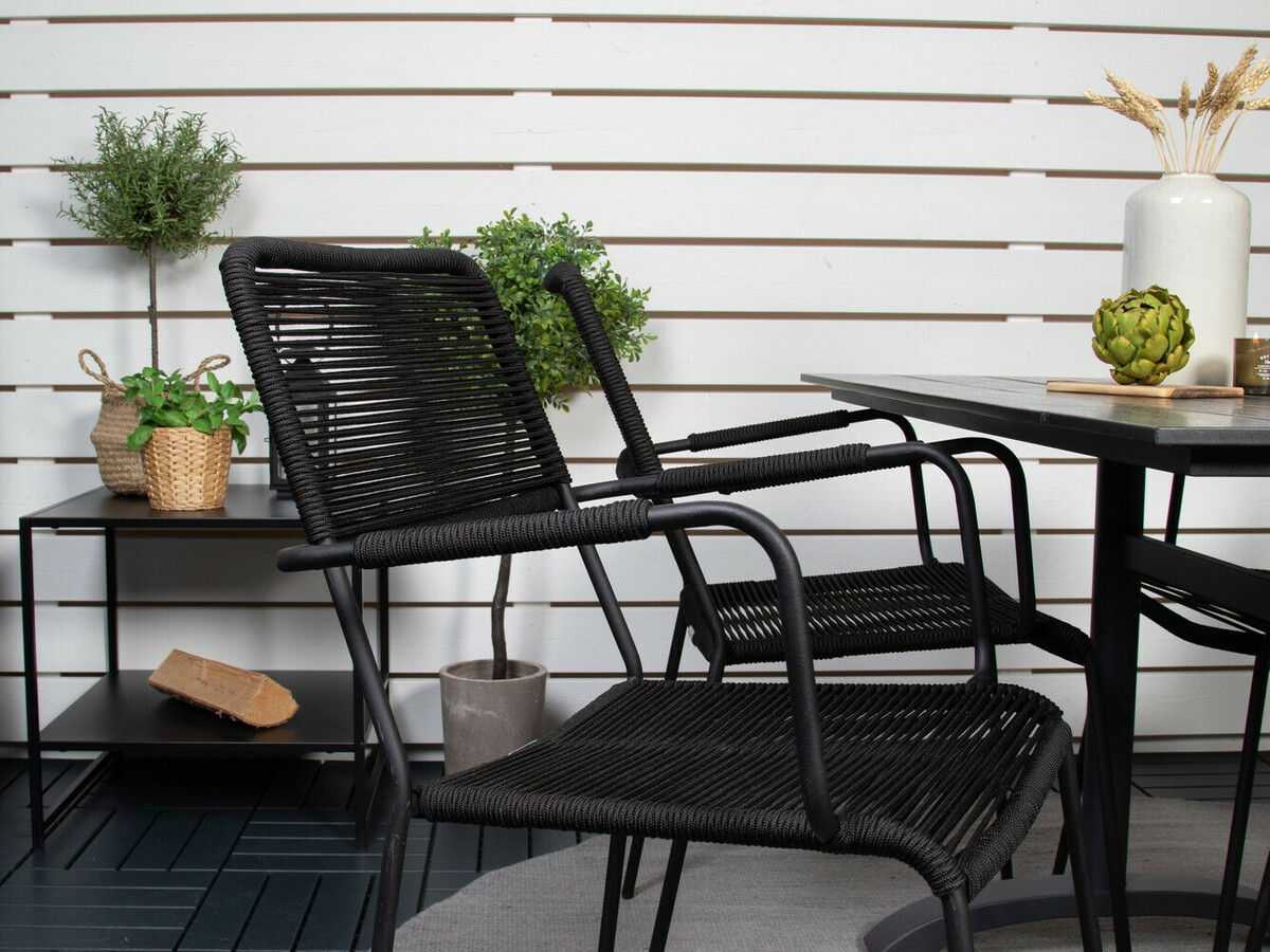 Asztal és szék garnitúra Dallas 2283 (Fekete)