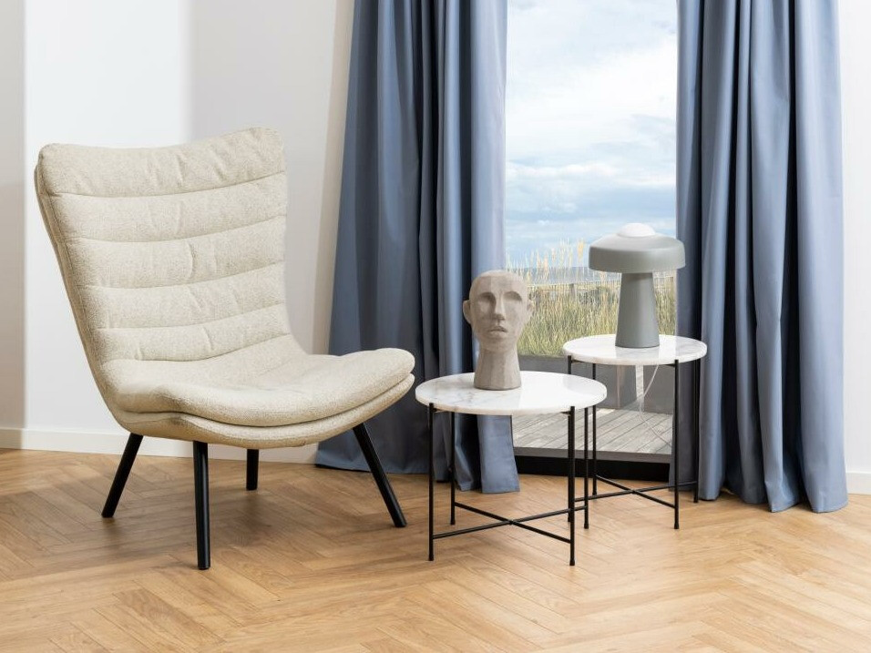 Kisasztal Norsica 608 (Fehér márvány + Fekete)