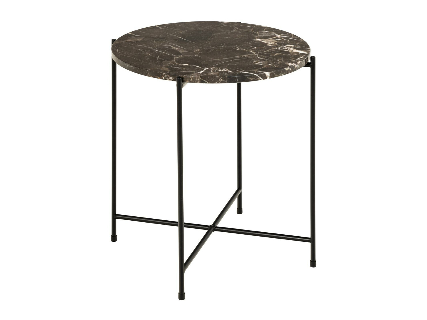 Kisasztal Norsica 609 (Barna márvány + Fekete)