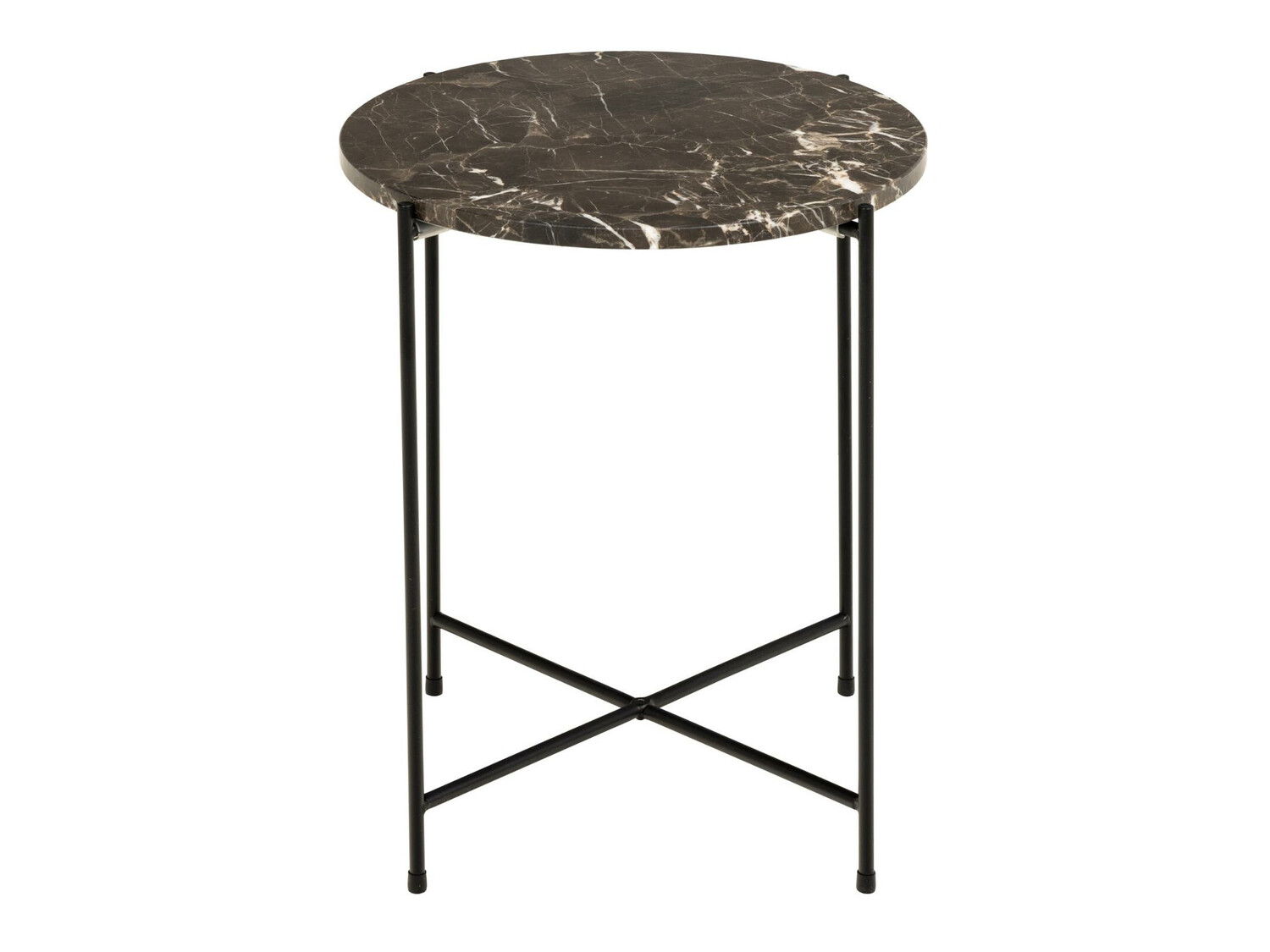 Kisasztal Norsica 609 (Barna márvány + Fekete)