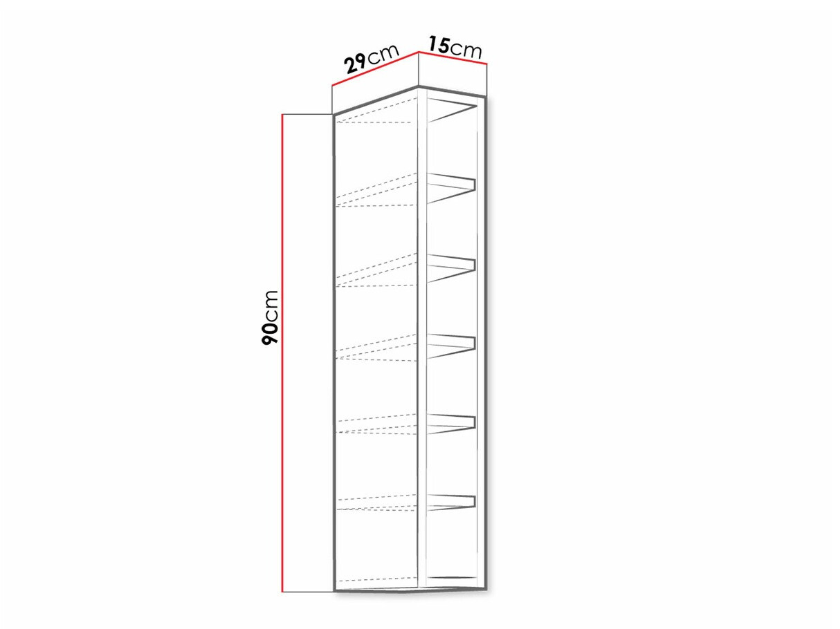 Fali polc Retro Grey 122