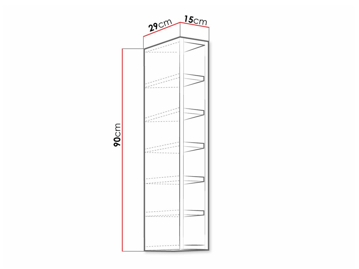 Fali polc Retro White 122