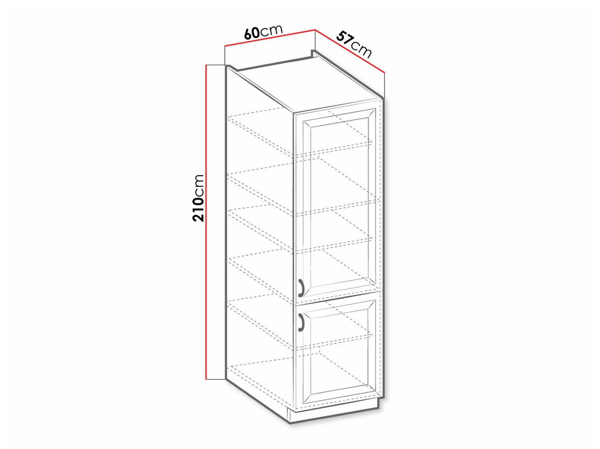 Moduláris szekrény ajtókkal Retro White 110