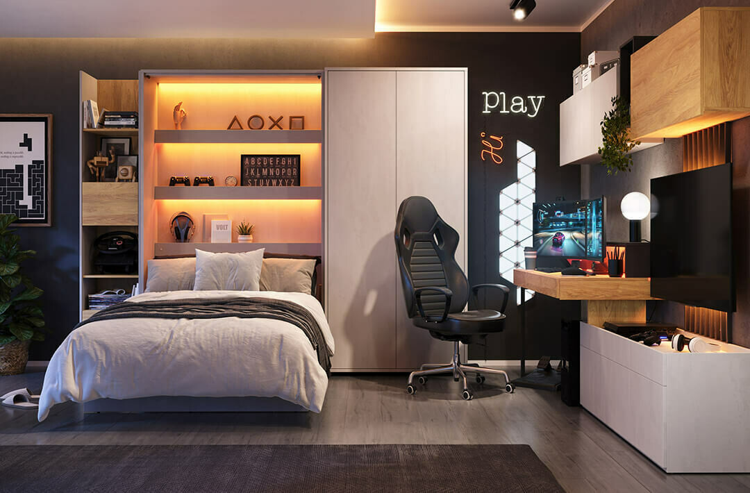 Szekrényágy Concept Pro Lenart Levfere 103 (120 x 200 cm)