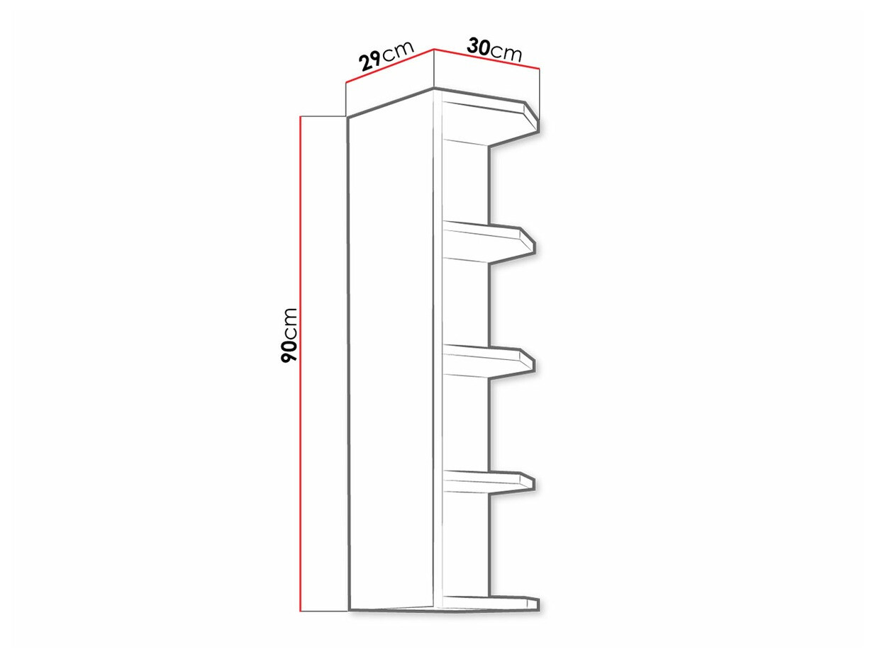 Fali polc Retro Grey 125