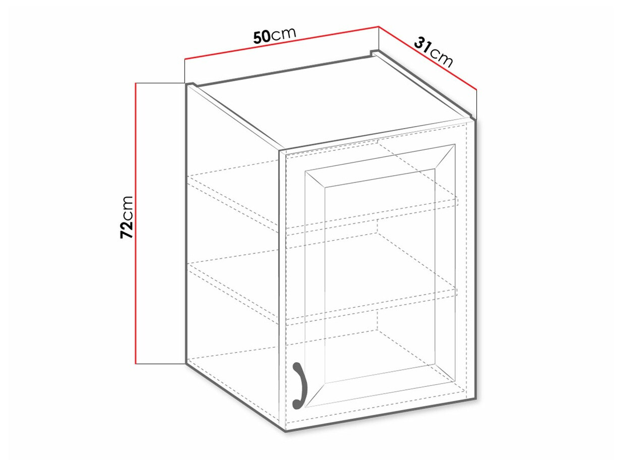 Moduláris fali szekrény Retro Grey 132