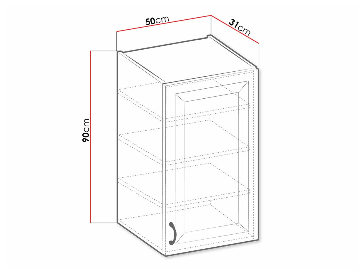 Moduláris fali szekrény Retro Grey 133