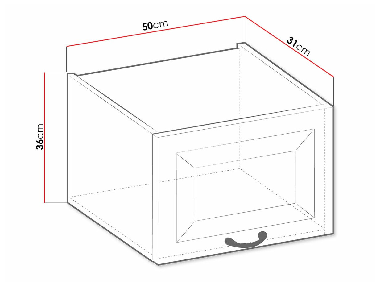 Moduláris fali szekrény Retro Grey 134