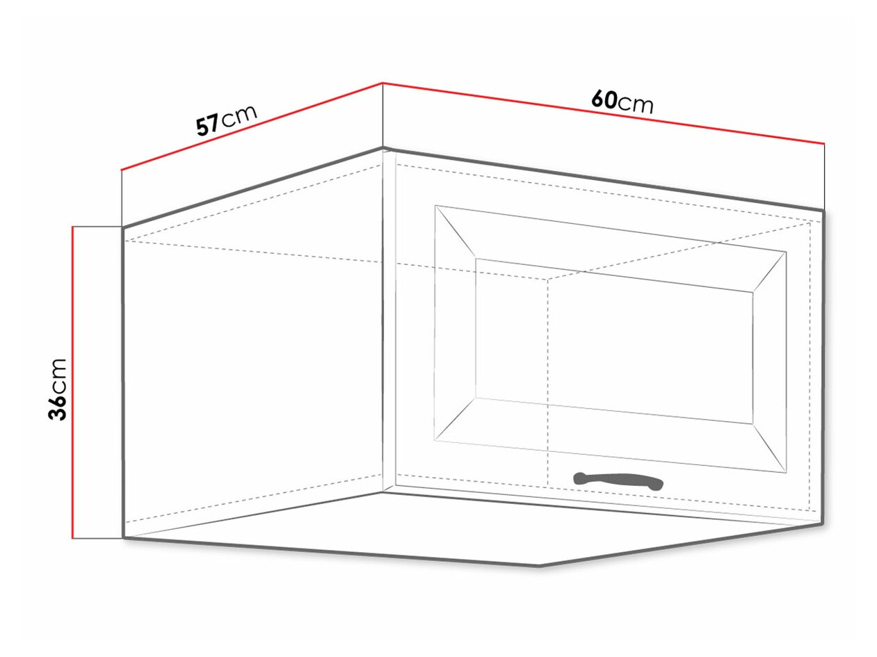 Moduláris fali szekrény Retro Grey 138