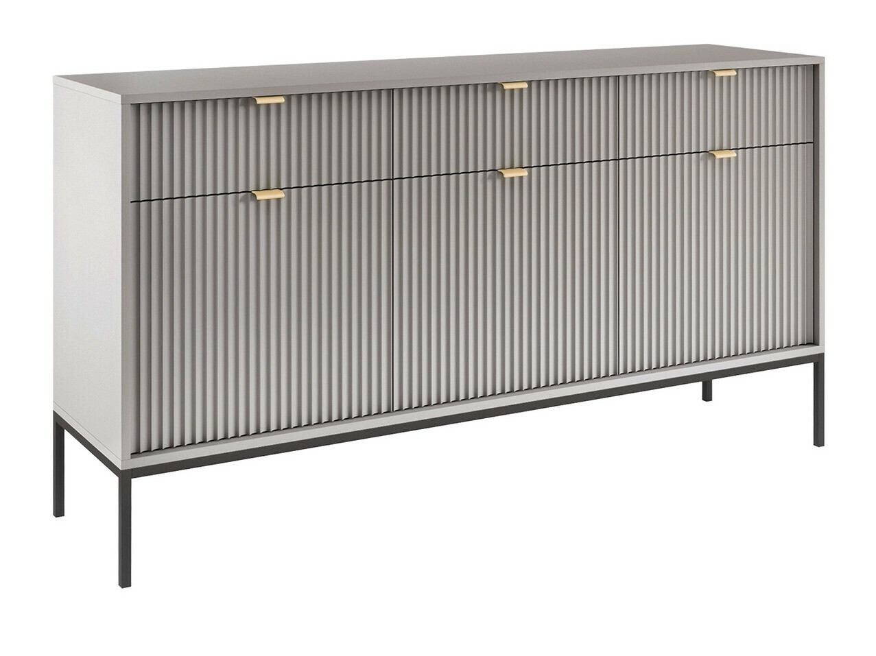 Komód Lima L105 (Szürke + Fekete)