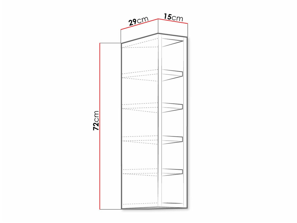 Fali polc Retro Grey 141