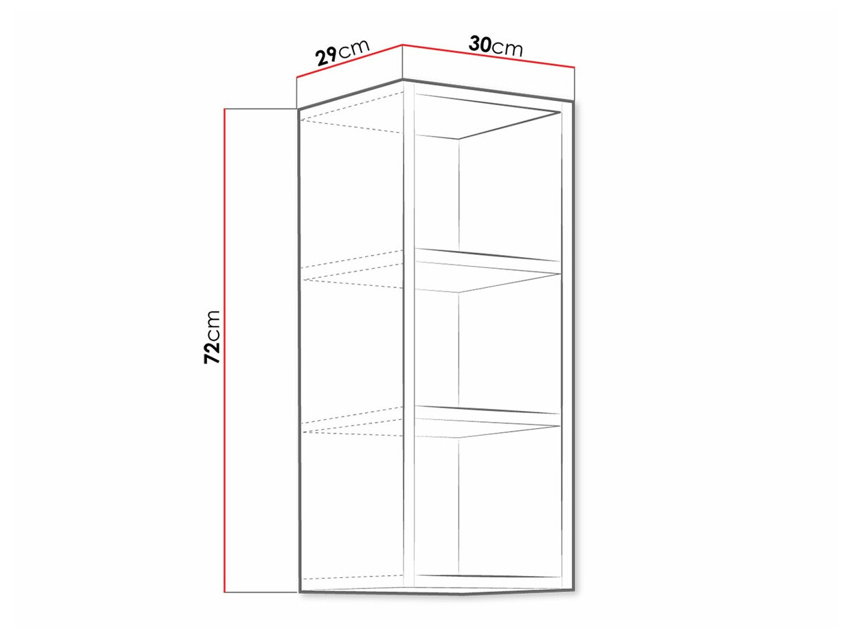 Fali polc Retro Grey 142