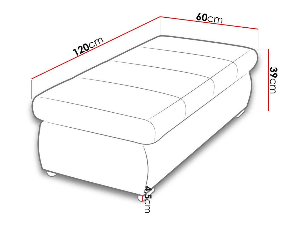 Kárpitozott pad Comfivo 123 (Venus Velvet 2932)