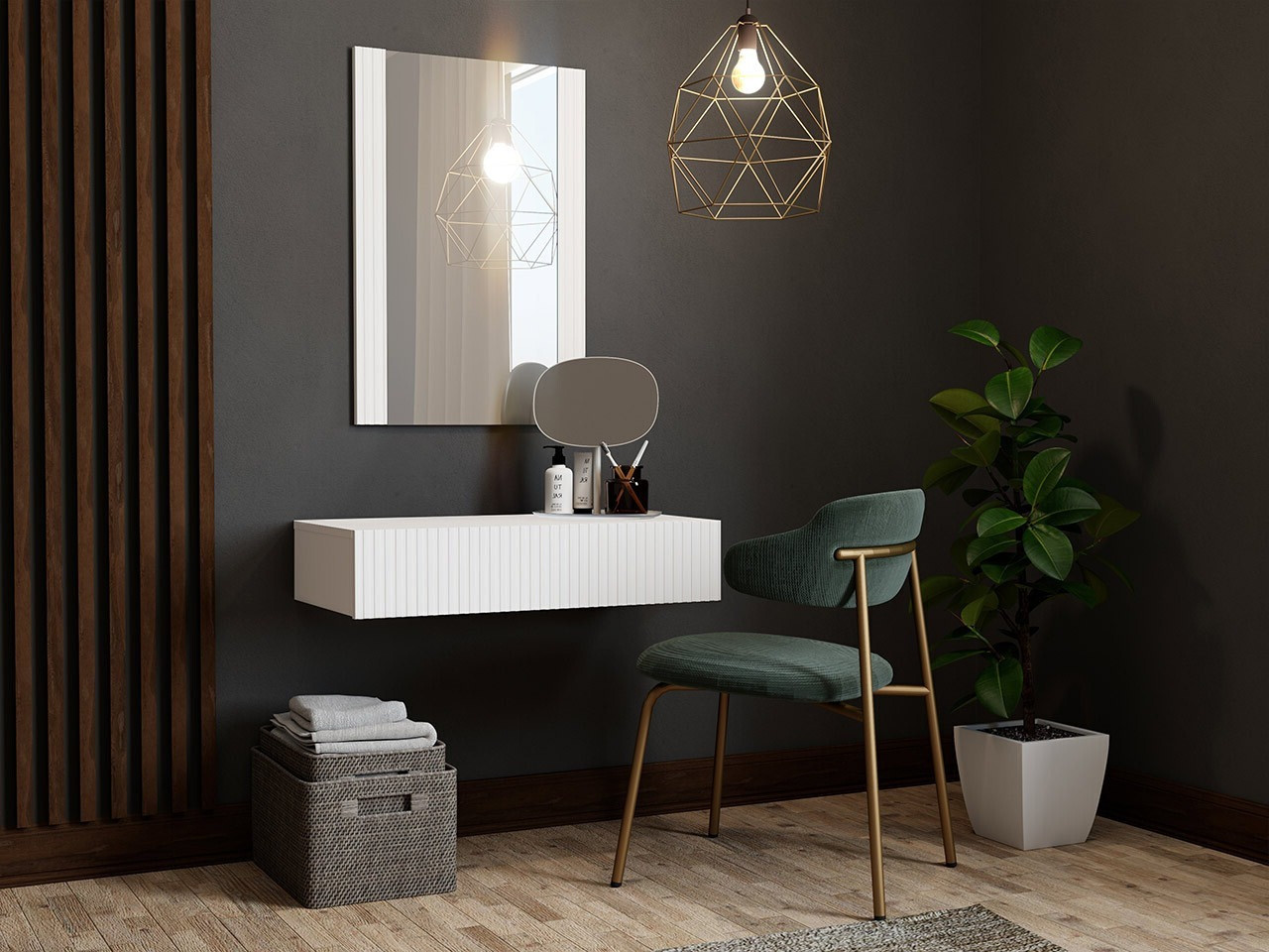 Fésülködő asztal Levmari 111 (Fehér)