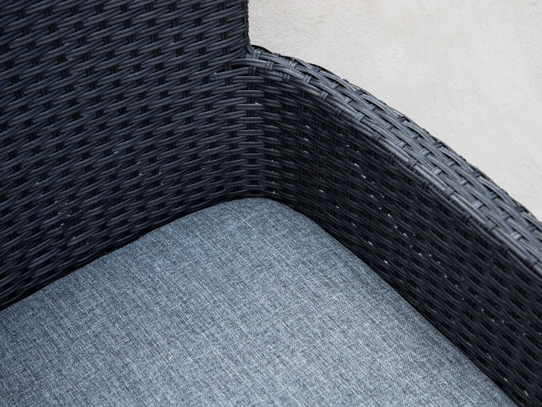 Erkélybútor-készlet Dallas 3515 (Fekete)